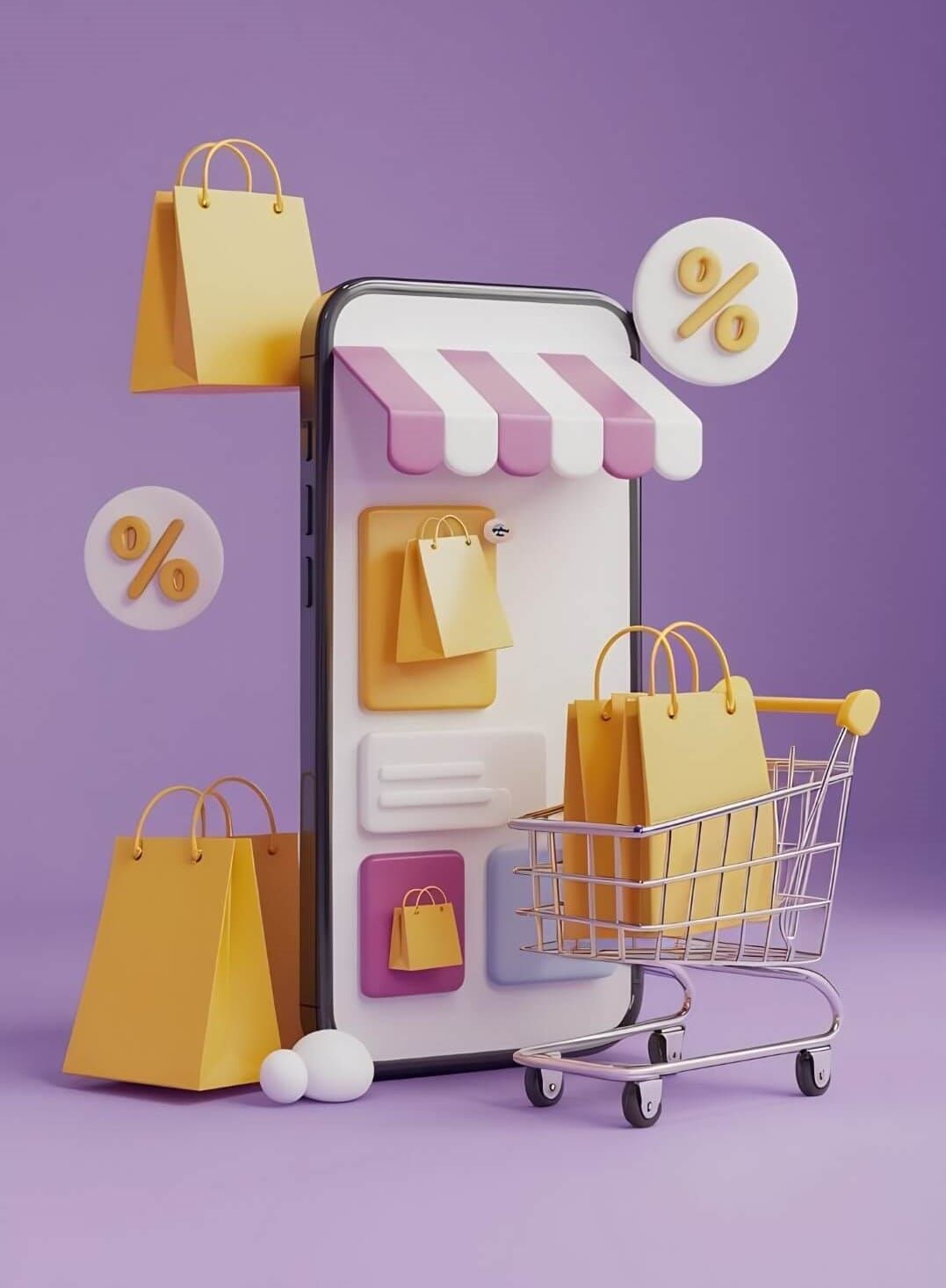 online-shopping-store-smartphone-with-shopping-cart-purple-background-3d-rendering (Duże) (1) configurators