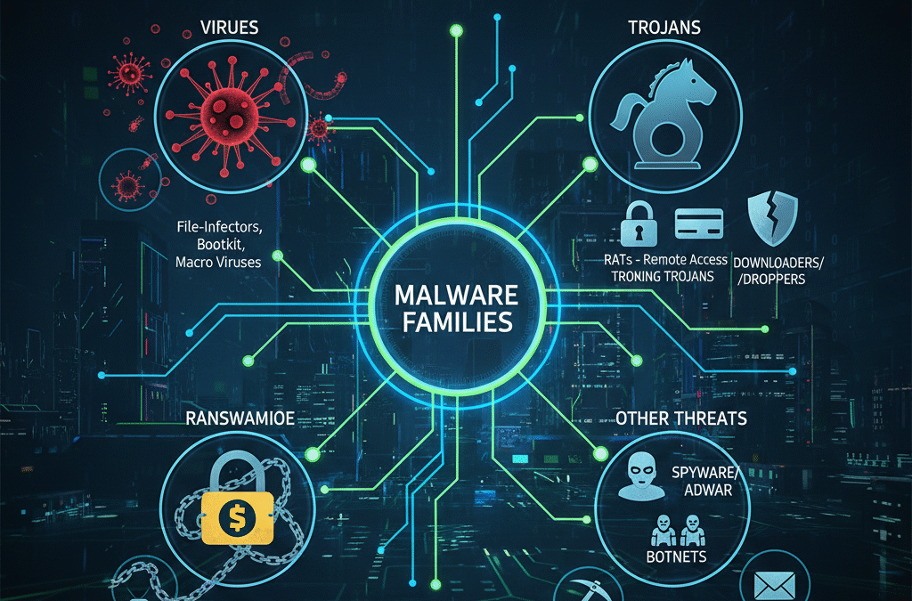 Odmiany złośliwego oprogramowania: przewodnik po cyfrowych zagrożeniach