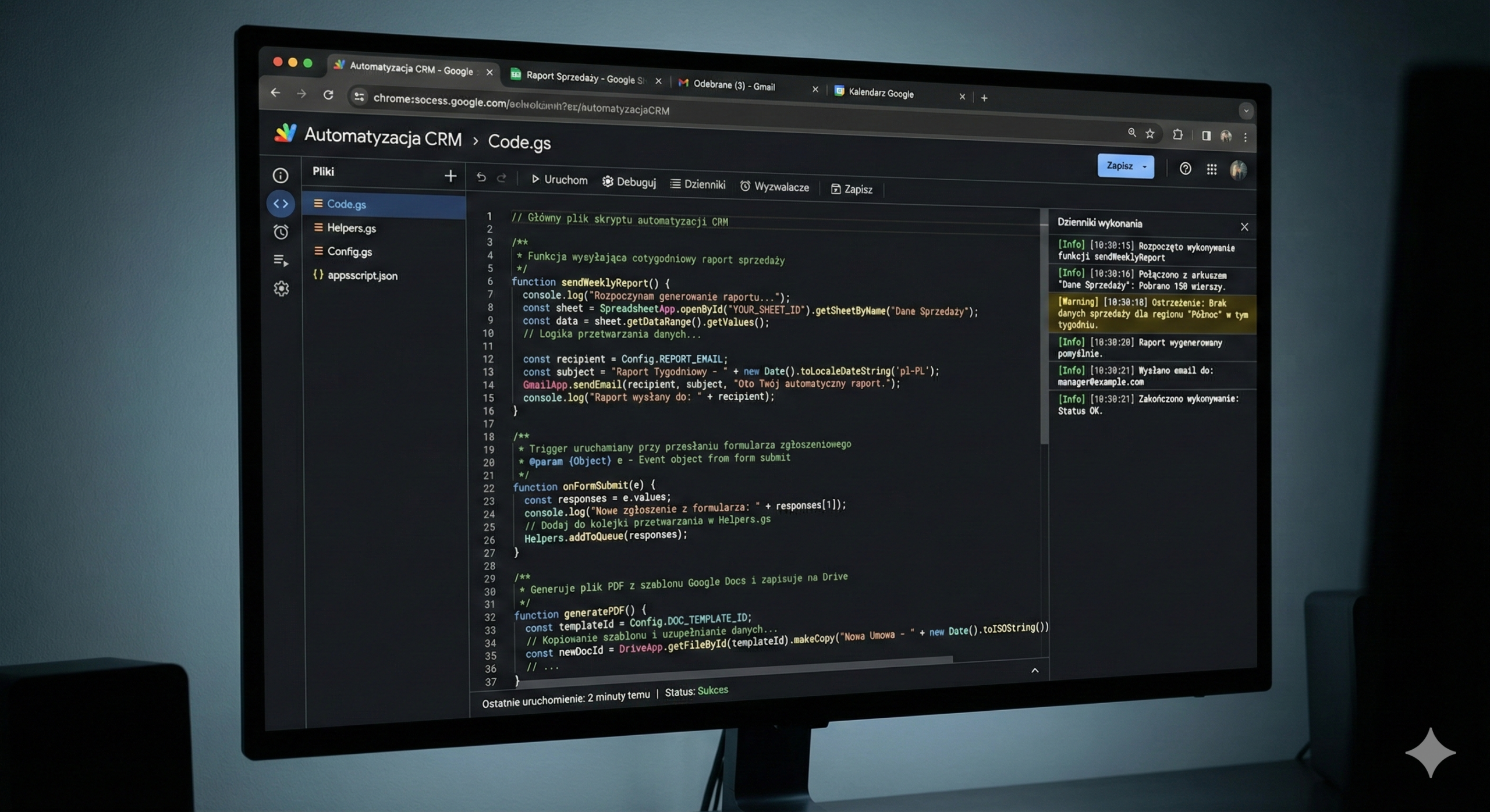 Google Apps Script – Potężne narzędzie do automatyzacji ekosystemu Google 1 Gemini Generated Image ejhia3ejhia3ejhi scaled